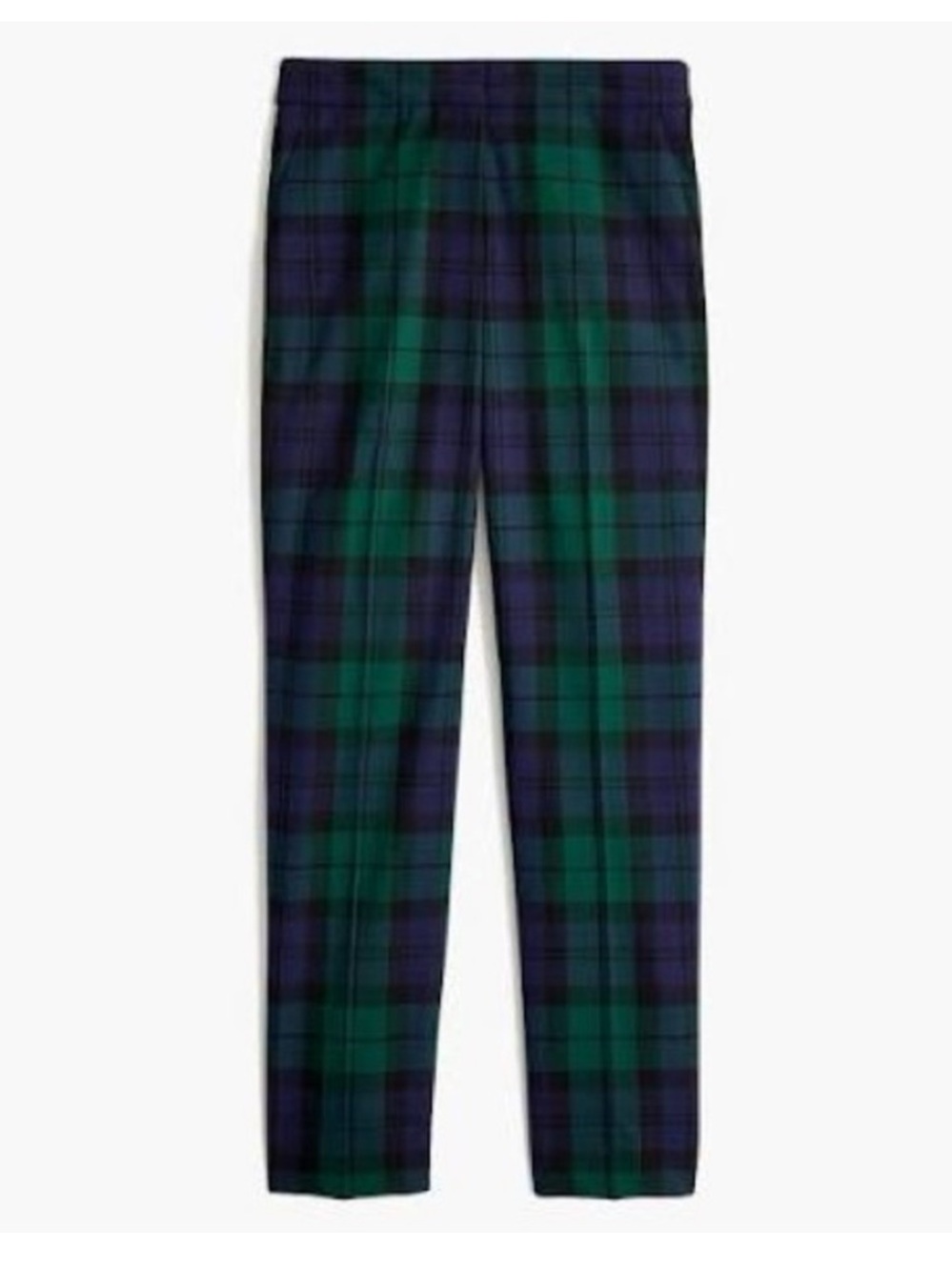 JCrew Ruby Plaid Green Pant - Size 0 - Picture 2 of 4